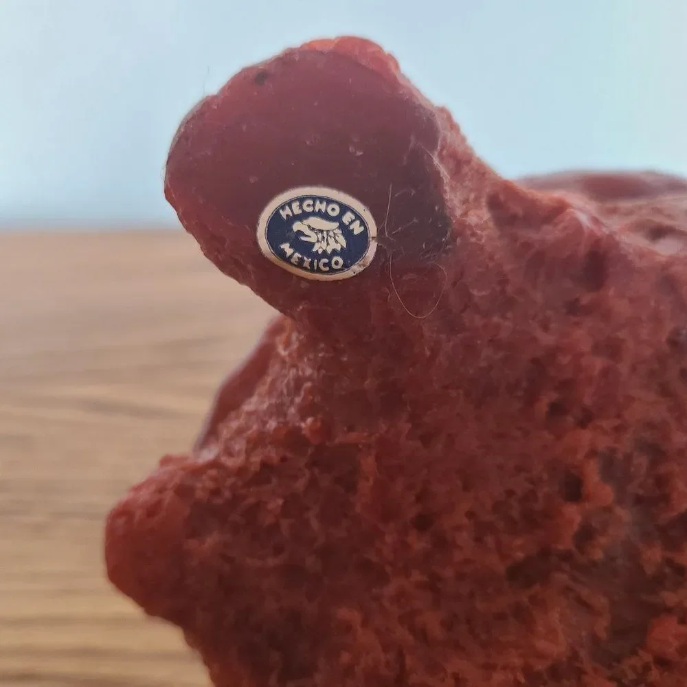 Vintage Novelty Turtle Wax Candle - RED TURTLE - Vintage Rare UNIQUE
